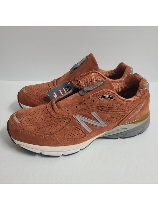 New Balance 990v4 Made In USA Shoes M990JP4 Size 10.5 Burnt Orange main image 10